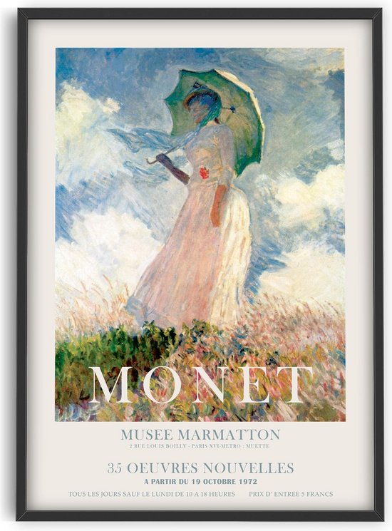 Claude Monet - Femme à l'ombrelle - 50x70 cm - PSTR studio | bol