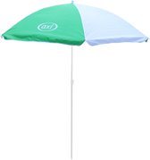 AXI Parasol in Groen / Wit - Kinderparasol van 125cm voor kinderen  - Compatibel met AXI picknicktafels, watertafels & zandbakken