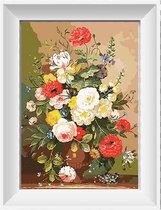 Artstudioclub®  Schilderen op nummer volwassenen 40x50 cm Bloemen op tafel
