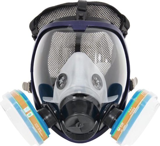Volgelaatsmasker + 2 luchtfilters | Gasmasker veiligheids masker een  COMPLEET systeem | bol.com
