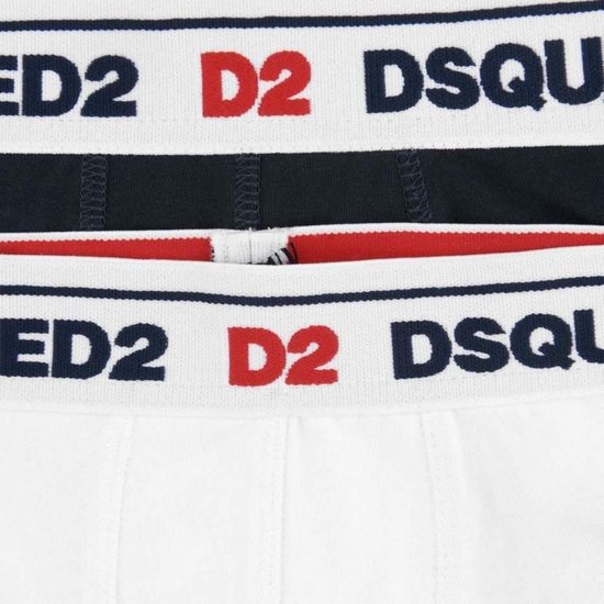 Dsquared2 Boxershorts 2Pack Boys - white & black - Zwart en wit stoer  ondergoed | bol.com