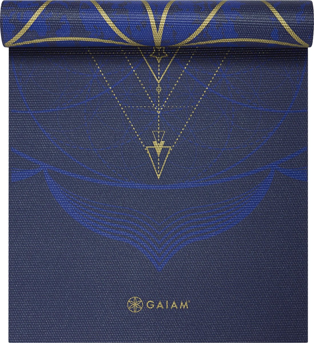 Gaiam Reversible Sun & Moon Yoga Mat - Blauw - 173 X 61 X 0.6 Cm