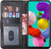 Samsung a51 hoesje bookcase zwart - Samsung galaxy a51 hoesje bookcase zwart wallet case portemonnee book case hoes cover hoesjes