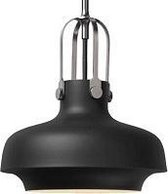 Hanglamp metaal industrieel zwart 35cm Ø