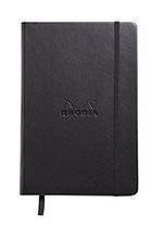 Rhodia Webbie Hardcover Dot Grid 5 1/2 X 8 1/4 A5 Black Cover Notebook
