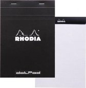 Rhodia Pad Black 6 X 8.25: White Dot Grid Sheets