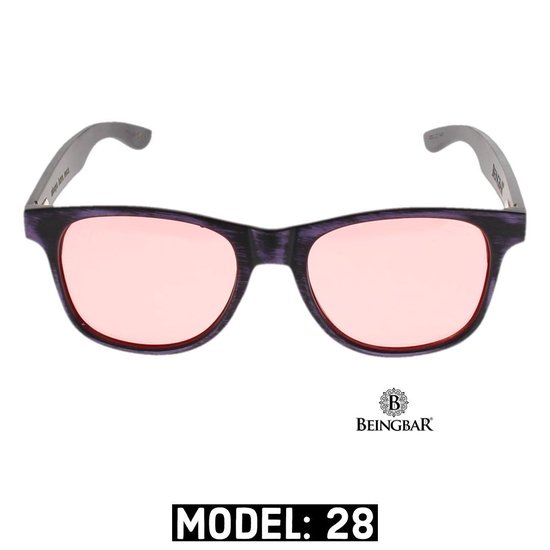 BEINGBAR Eyewear "Model 28" Sustainable Bamboo Sunglasses van BEINGBAR — afbeelding 4