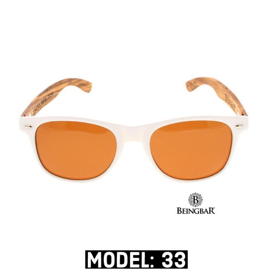 BEINGBAR Eyewear "Model 33" Sustainable Bamboo Sunglasses van BEINGBAR — afbeelding 4