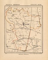 Historische kaart, plattegrond van gemeente Aduard in Groningen uit 1867 door Kuyper van Kaartcadeau.com
