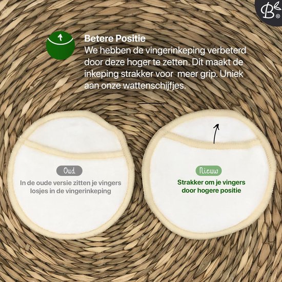 16 Herbruikbare Wattenschijfjes + Bamboe Houder - 12x Dagelijks 4x Scrub 4 laags - Wasbare Wattenschijfjes Makeup Pads Zero Waste