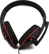 Gaming headset met microfoon - hoofdtelefoon / koptelefoon PS4 - Xbox One / Nintendo Switch / Windows / Android - zwart & rood