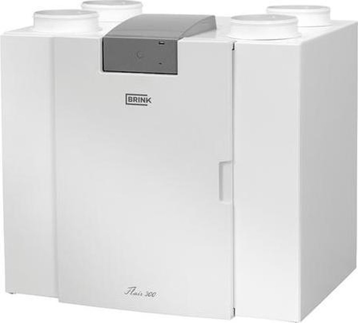 Brink WTW apparaat Flair 300 4/0 L NL, links, 300 m'/u, EU 4 (G4), vloer, muur, dak, 650x750x560mm (HxBxD), staal coating
