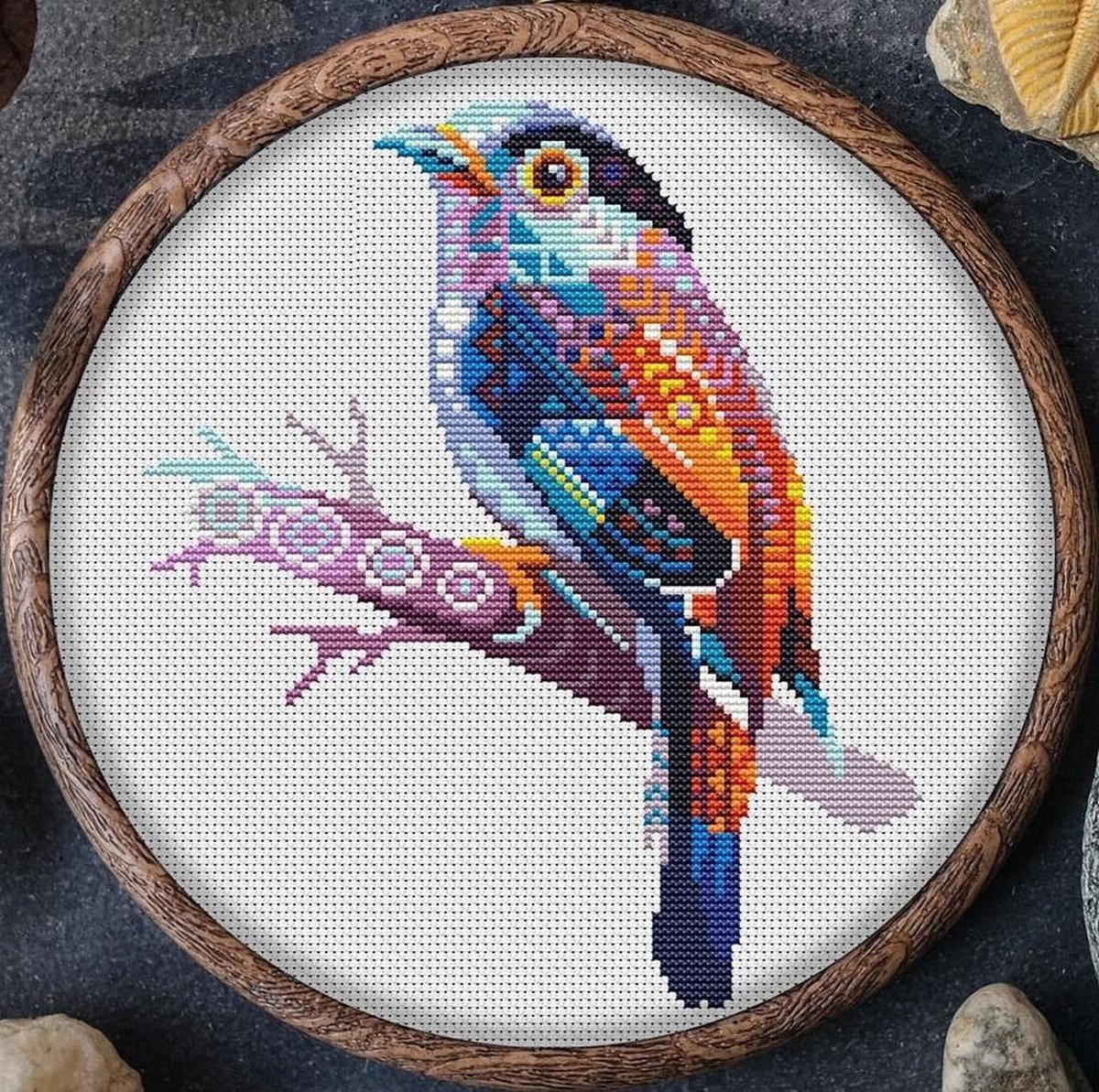 Borduurpakket MANDALA VOGEL (VINK)
