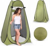 Needventure Douchetent – Pop up Tent - Camping Douche – WC Tent – Omkleedtent – 200 cm – 2 Persoons - Incl. Haringen - Groen