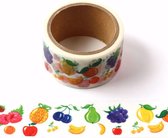 Washi tape - verschillende soorten fruit | 27mm x 5m