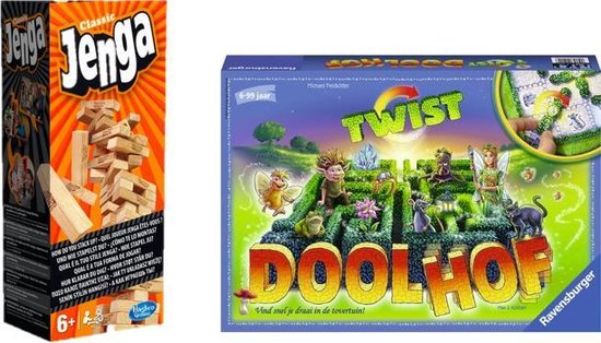 Bol Com Spelvoordeelset Betoverde Doolhof Twist Jenga Classic Gezelschapsspel Games