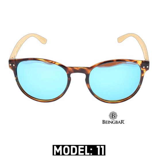 BEINGBAR Eyewear "Model 11" Sustainable Bamboo Sunglasses van BEINGBAR — afbeelding 4