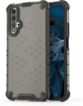 Voor Huawei Honor 20 Shockproof Honeycomb PC + TPU Case (grijs)