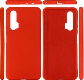 Voor Huawei Nova 6 effen kleur vloeibare siliconen valbestendige beschermhoes (rood)