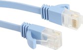 CAT6 Ultradunne platte Ethernet-netwerk LAN-kabel, lengte: 10 m (babyblauw)
