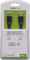 HDMI kabel high speed + ethernet 10 mtr.