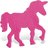 Roze - Fantasie paard/Unicorn