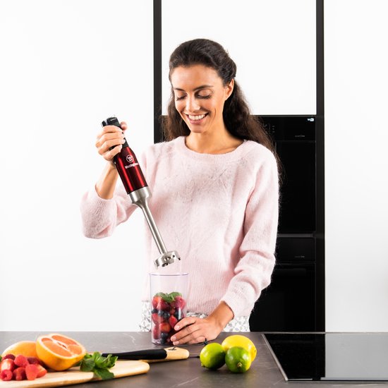 Westinghouse Staafmixer RVS - 800W - Rood van Westin — afbeelding 5