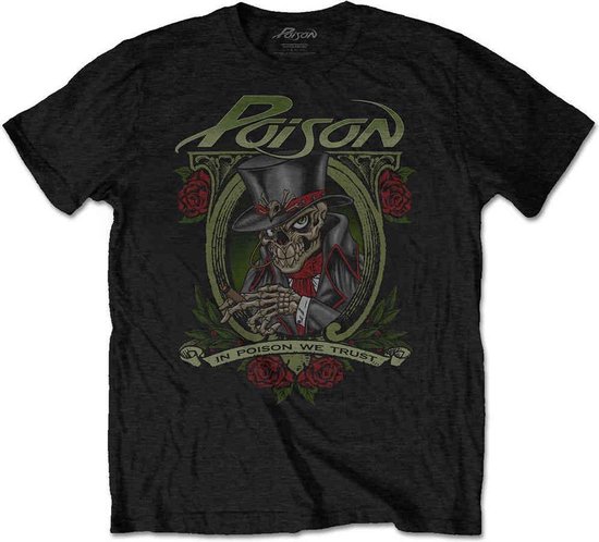 Poison - We Trust Heren T-shirt - M - Zwart