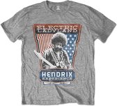 Jimi Hendrix - Electric Ladyland Heren T-shirt - 2XL - Grijs