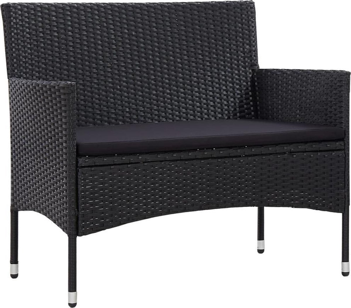 Loungeset Zwart Lounge Bank Lounge Zetel Stoel