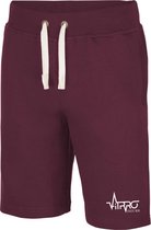 FitProWear Sweatshort Bordeaux Rood Maat XL - Korte Broek - Joggingbroek - Katoen