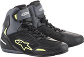 Alpinestars Faster-3 Drystar Zwart Grijs Fluo Geel - Maat 10.5