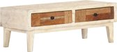 Salontafel Massief hout- koffietafel (Incl LW3D Klok) coffee table woonkamertafel