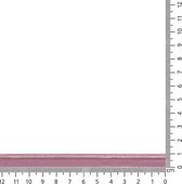 Elastisch paspelband - oud roze - 10mm x 3 meter