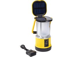 Solar kampeerlamp 'Clap' - Dimbaar met USB lader - Led camping lamp op zonne-energie - Oplaadbare camping verlichting voor op tafel - Camping lamp oplaadbaar - Geel