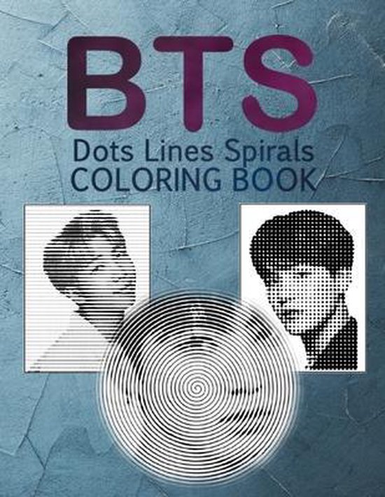 BTS dots lines spirals coloring book, Ellie Smith 9798654058508