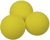 Balles de jeu de précision 7 cm mousse jaune 3 pièces