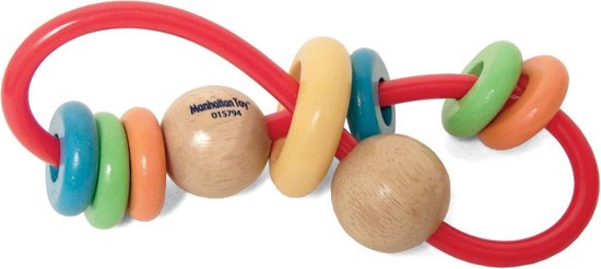 Afbeelding van het spel Manhattan Toy Bijtring Skwinkle 16 Cm Junior Hout