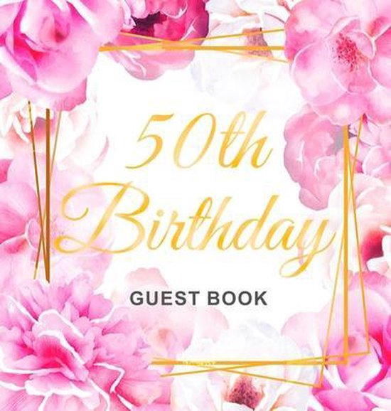 50th Birthday Guest Book - cover