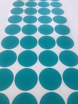 Muurstickers Kinderkamer & Babykamer - Wanddecoratie - Rond /Cirkels /Stippen - Groen - Donkergroen - Teal - 4cm - 10 stuks