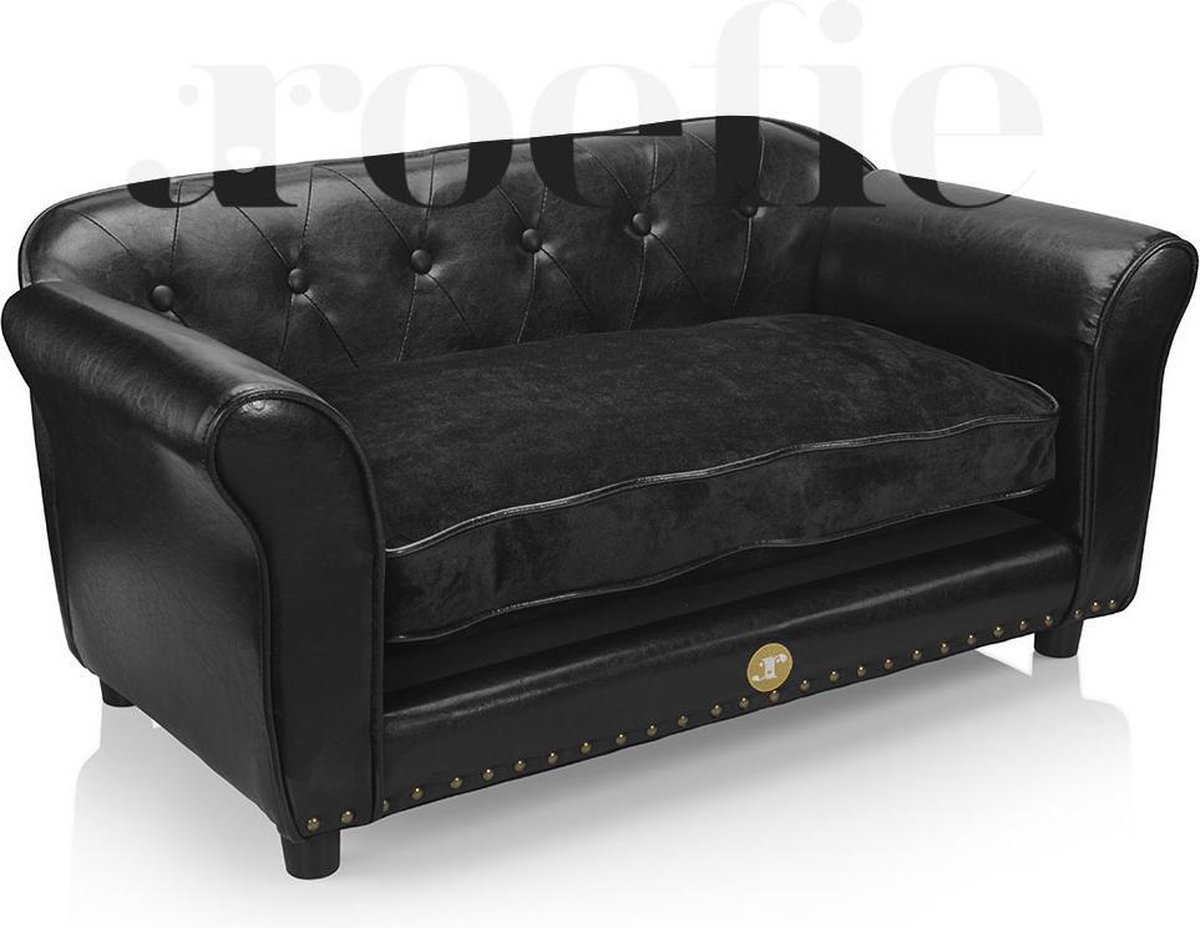 Luxe Hondensofa - ENJOYMENT - Zwart - Luxe hondenbank - hondenmand