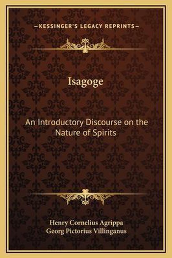 Isagoge, Heinrich Cornelius Agrippa Von Nettesheim 9781169196315