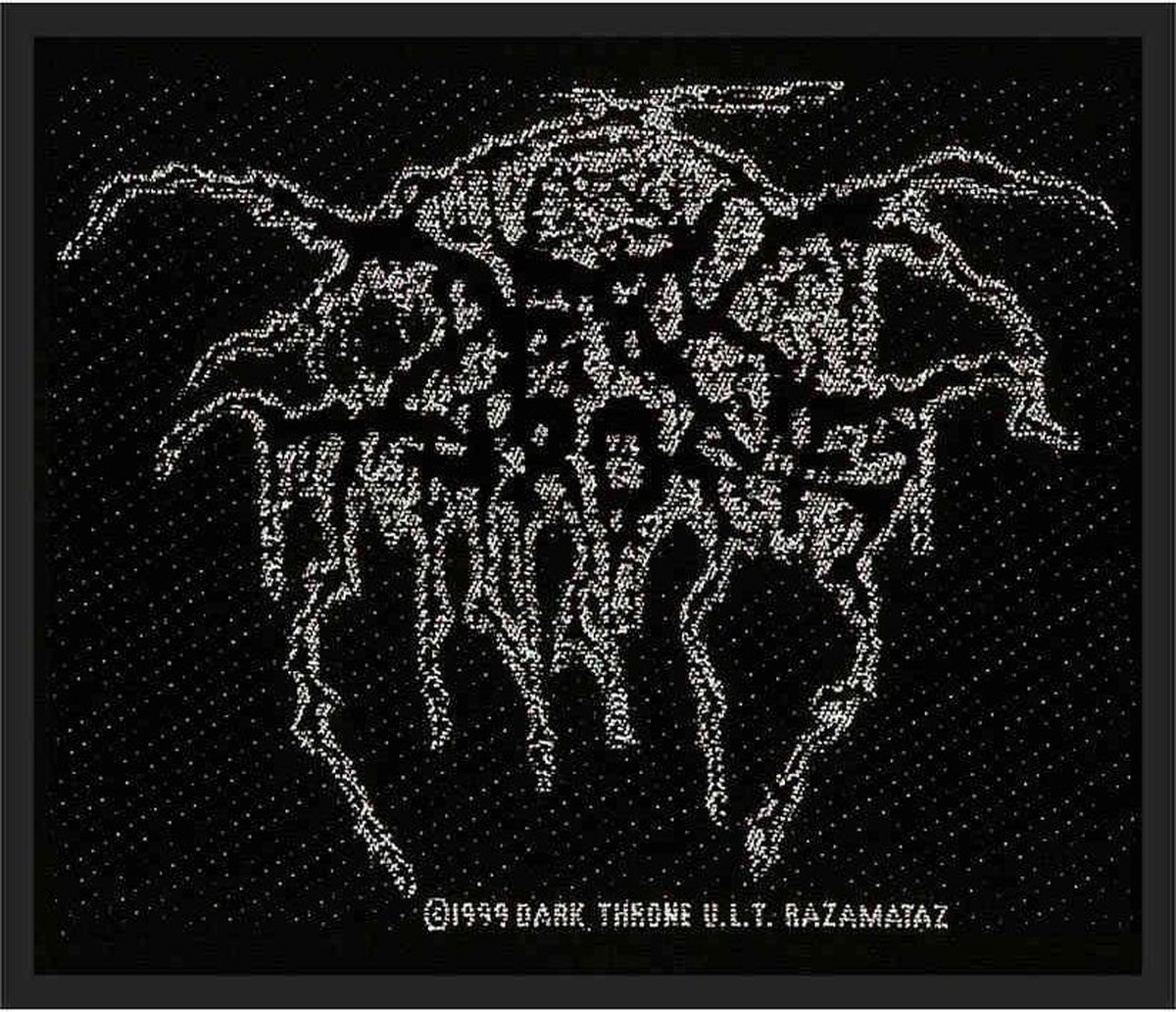 Darkthrone - Lurex Logo Patch - Zwart