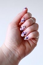 Paarse bloemen nagel decals - nagelproducten - nageldecals - nail art - nail stickers - nagel stickers