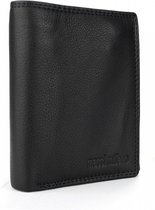 Massi Miliano Portemonnee Heren Geheel Nappa Leer Billfold  Zwart -  (MMFLRS-30 ) -
