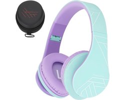 PowerLocus P2 draadloze Over-Ear Koptelefoon Inklapbaar koptelefoon voor kinderen - veilig volume van 85 dB - Bluetooth Hoofdtelefoon - Met microfoon