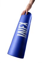#DoYourFitness - fitness mat perfect voor pilates, aerobics, yoga - »Amisha« - duurzaam, non-slip, huidvriendelijk, slijtvast - 183 x 61 x 1,2cm - donkerblau