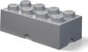foto van Opbergdoos LEGO-blokje, 12 liter, Grijs - Polypropyleen - LEGO
