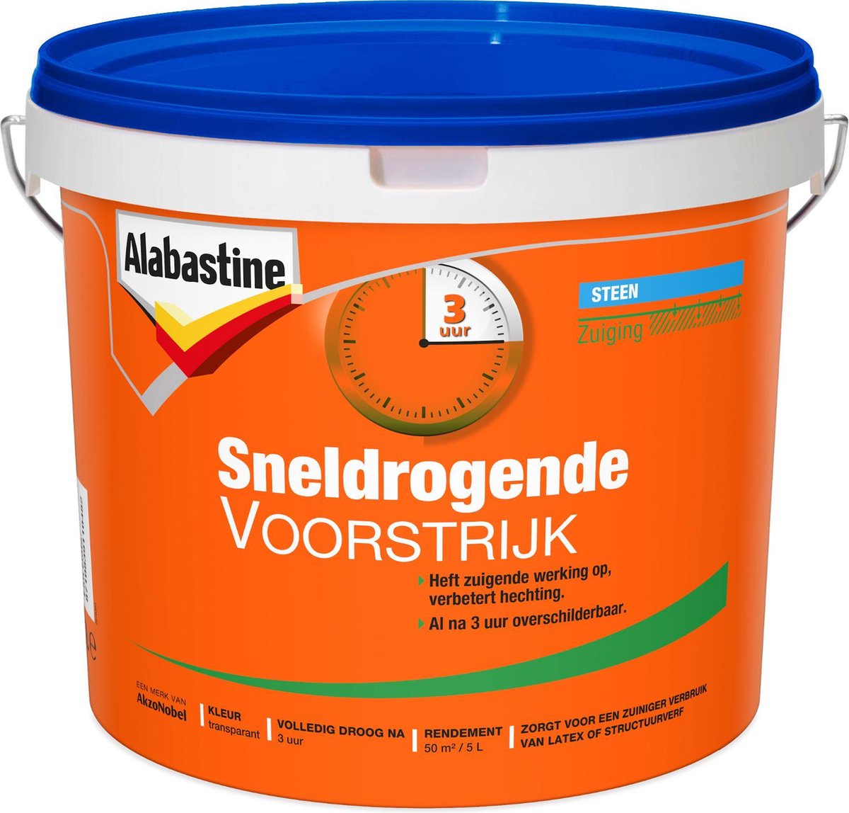 Alabastine Voorstrijk Sneldrogend - Transparant - 5 liter - Alabastine