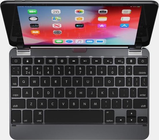 Brydge toetsenbord voor iPad Mini 4 7.9 (2015) en iPad Mini 5 7.9 (2019) - QWERTY - Space grey - Brydge